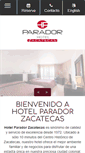 Mobile Screenshot of hotelparadorzac.com